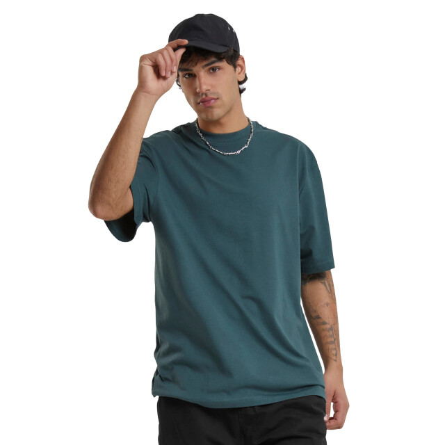 Urban Classics Heren effen tall t-shirt UTTN535_bottlegreen large