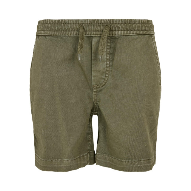 Urban Classics Jongens twill stretch joggingshort UTTN281_olive large