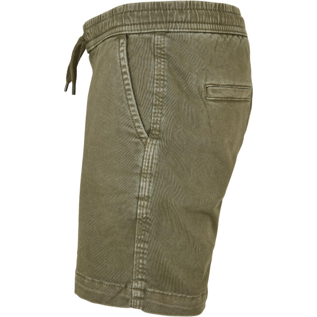 Urban Classics Jongens twill stretch joggingshort UTTN281_olive large