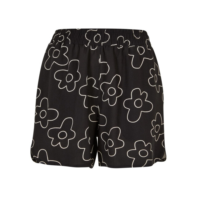 Urban Classics Dames viscose all-over print resort shorts UTTN538_black large
