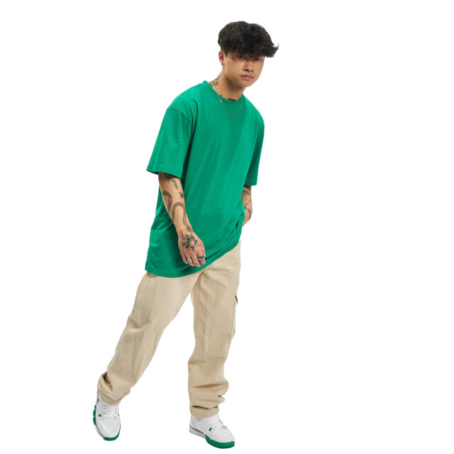 Urban Classics Heren effen tall t-shirt UTTN535_green large