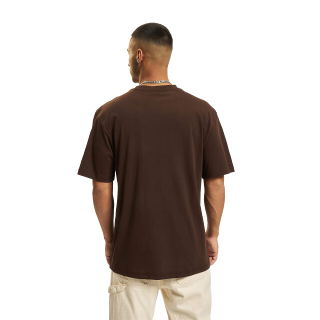 Urban Classics Heren effen tall t-shirt UTTN535_brown large