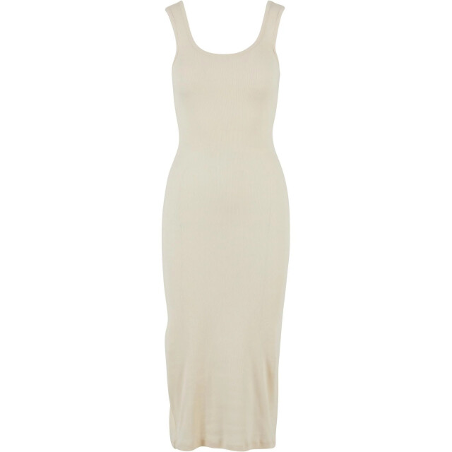 Urban Classics Dames ribjurk UTTN272_whitesand large