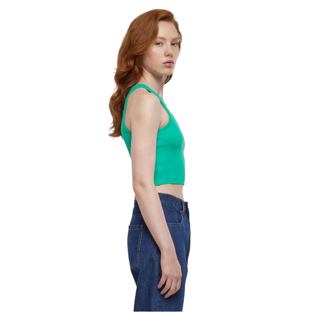 Urban Classics Dames ribbed crop top UTTN530_ferngreen large