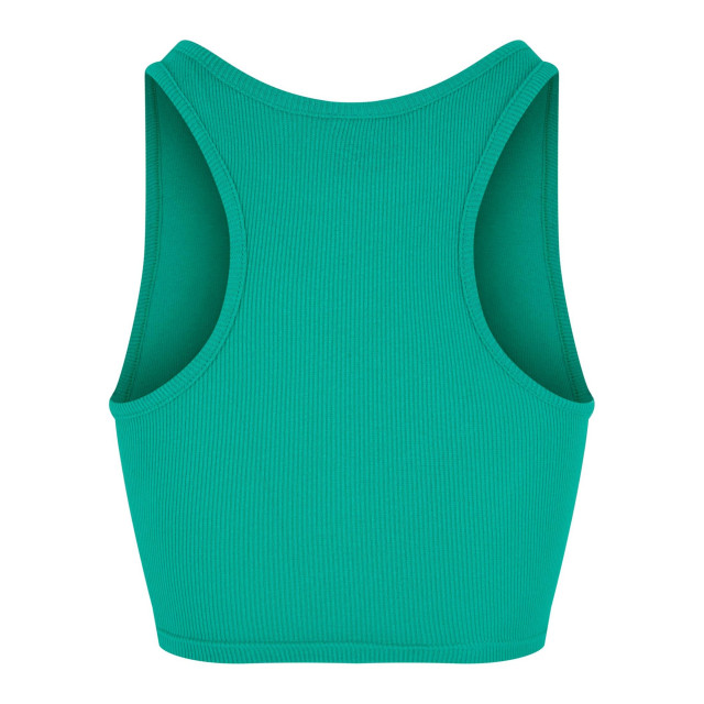 Urban Classics Dames ribbed crop top UTTN530_ferngreen large