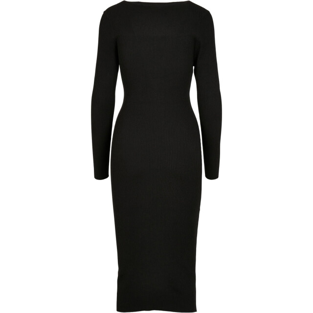 Urban Classics Dames gebreide lange jurk UTTN264_black large