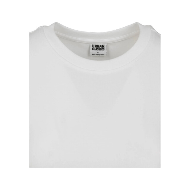 Urban Classics Dames jersey stretch crop t-shirt UTTN521_white large
