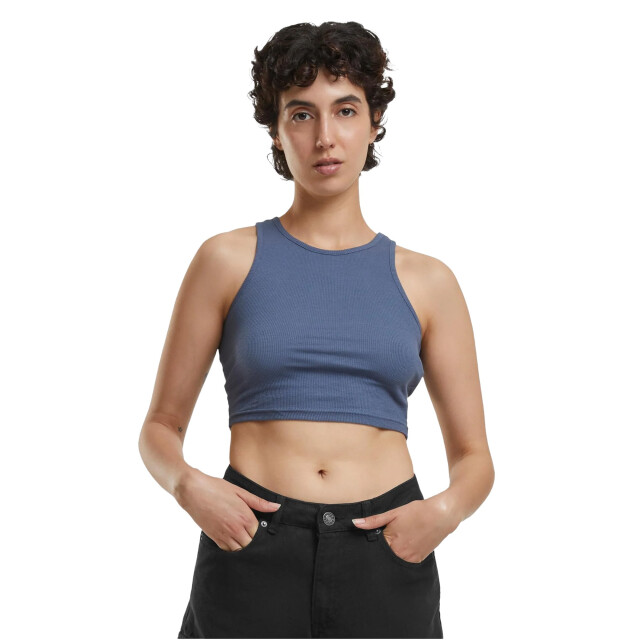 Urban Classics Dames ribbed crop top UTTN530_vintageblue large