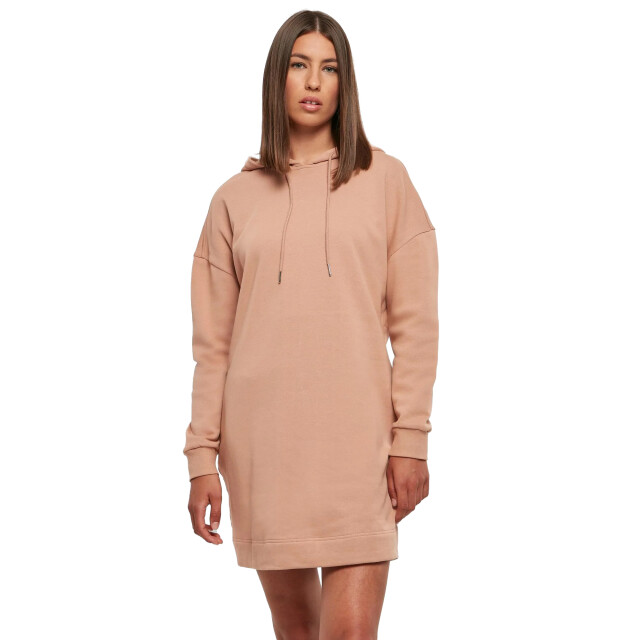 Urban Classics Dames badstof organic oversized hoodie jurk UTTN256_amber large