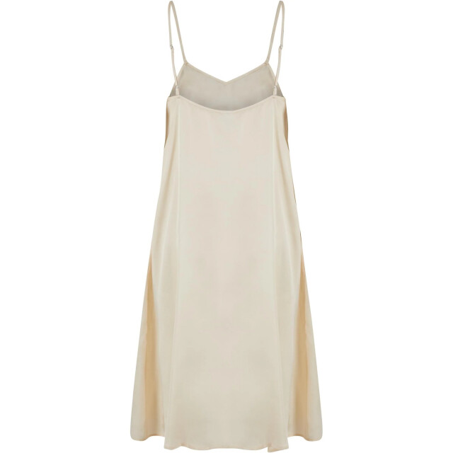 Urban Classics Dames viscose satijn jurk UTTN514_whitesand large