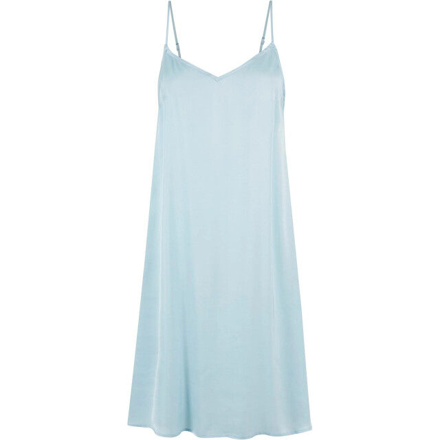 Urban Classics Dames viscose satijn jurk UTTN514_oceanblue large