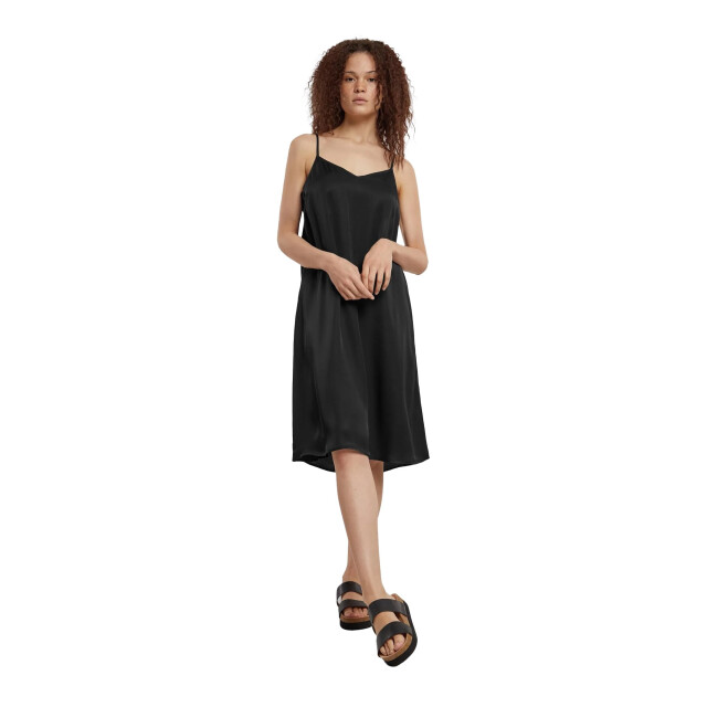 Urban Classics Dames viscose satijn jurk UTTN514_black large