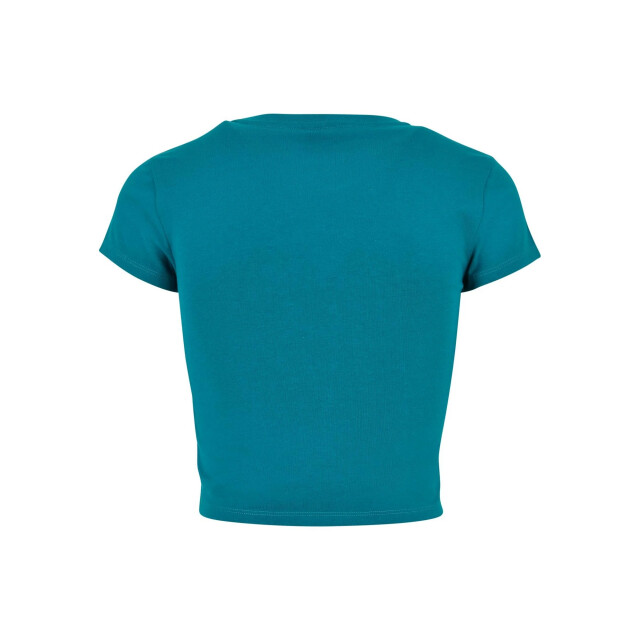 Urban Classics Dames jersey stretch crop t-shirt UTTN521_watergreen large