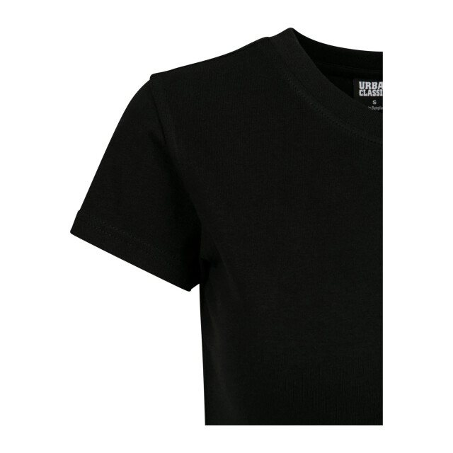 Urban Classics Dames jersey stretch crop t-shirt UTTN521_black large