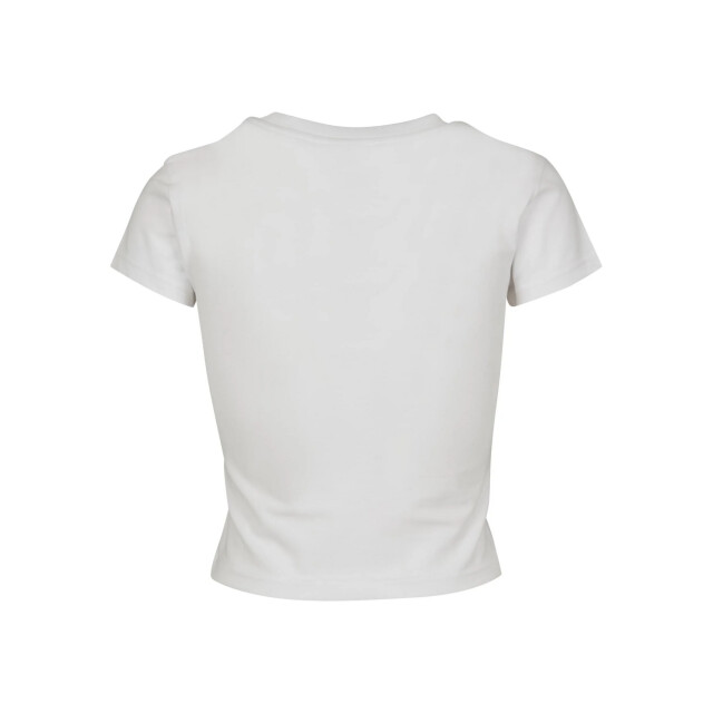 Urban Classics Dames jersey stretch crop t-shirt UTTN521_white large