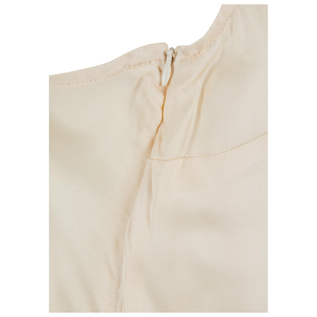 Urban Classics Dames viscose satijn jurk UTTN514_whitesand large