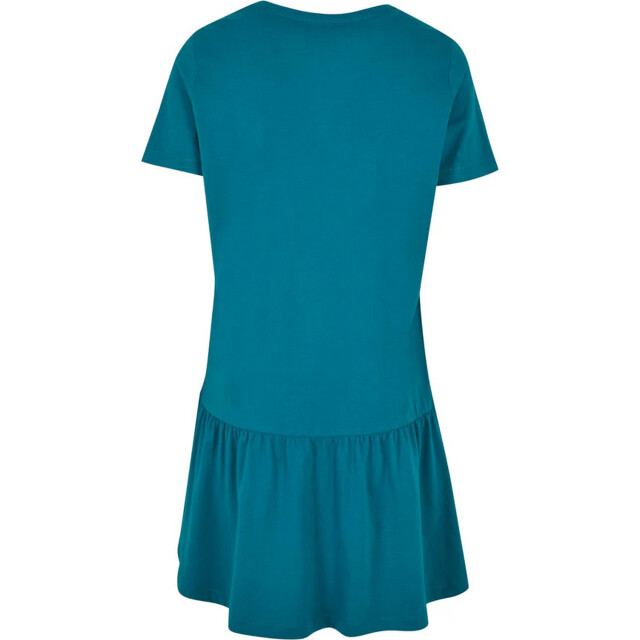 Urban Classics Dames valance t-shirt jurk UTTN236_watergreen large
