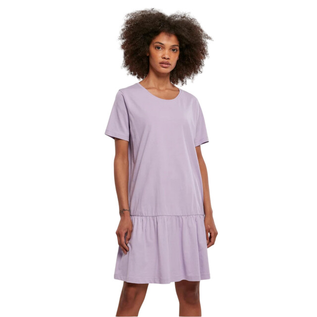 Urban Classics Dames valance t-shirt jurk UTTN236_lilac large