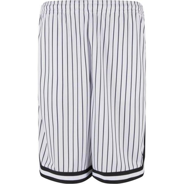 Urban Classics Heren mesh gestreepte shorts UTTN505_whiteblack large