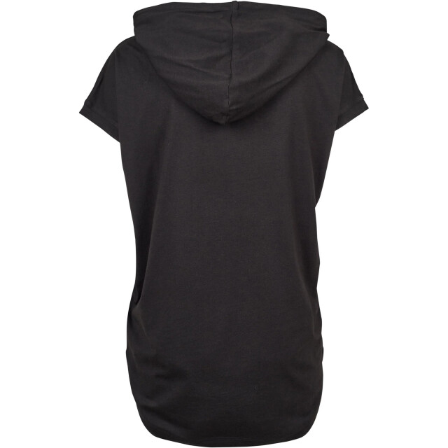 Urban Classics Dames jersey mouwloze hoodie UTTN502_black large