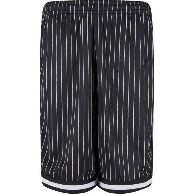 Urban Classics Heren mesh gestreepte shorts UTTN505_blackwhite large