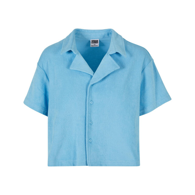 Urban Classics Dames badstof resort shirt UTTN253_balticblue large