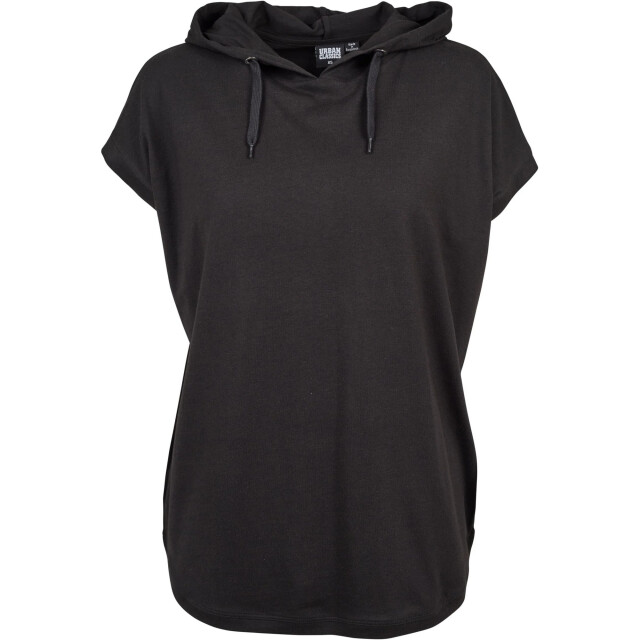 Urban Classics Dames jersey mouwloze hoodie UTTN502_black large