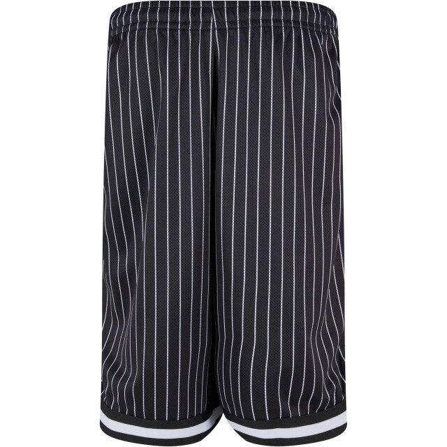 Urban Classics Heren mesh gestreepte shorts UTTN505_blackwhite large