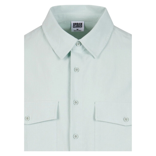 Urban Classics Heren basis crepe overhemd UTTN524_frostmint large
