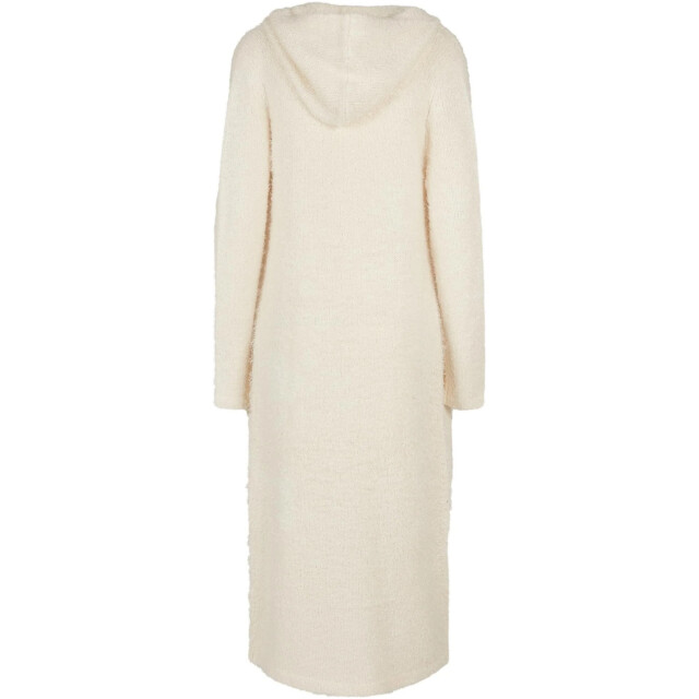 Urban Classics Dames vest met veren capuchon UTTN500_whitesand large