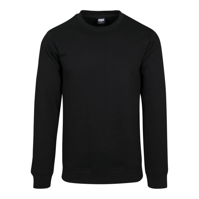 Urban Classics Heren basis badstof crew hals trui UTTN234_black large