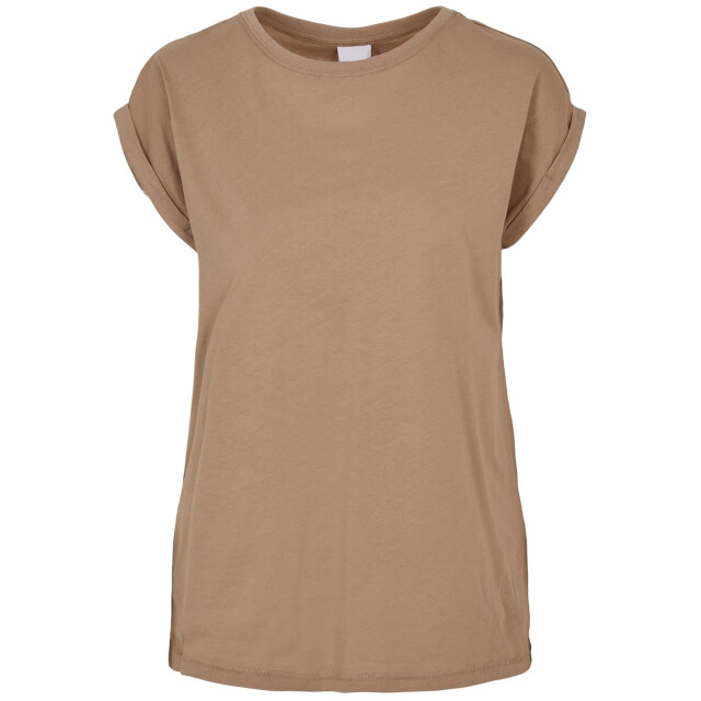 Urban Classics Dames verlengd schouder t-shirt UTTN574_softtaupe large