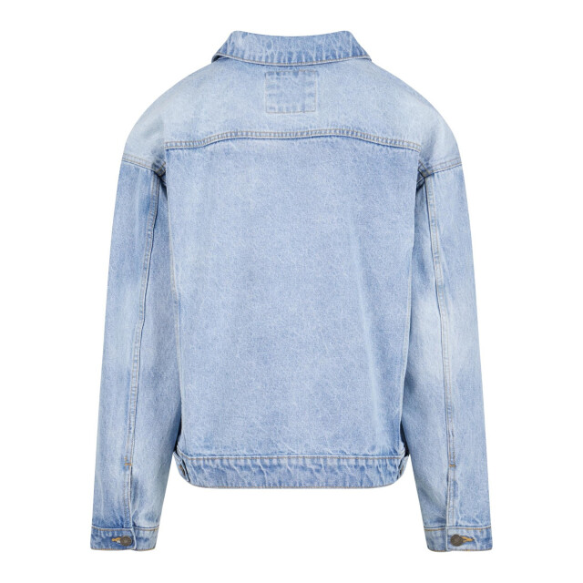 Urban Classics Heren zwaargewicht boxy denim jas UTTN479_newlightbluewashed large