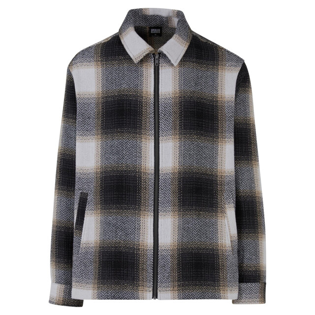 Urban Classics Overhemdjas heren met rits UTTN494_wetsandblack large