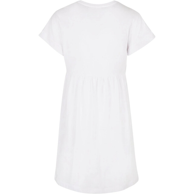 Urban Classics Dames empire valance organic t-shirt jurk UTTN461_white large