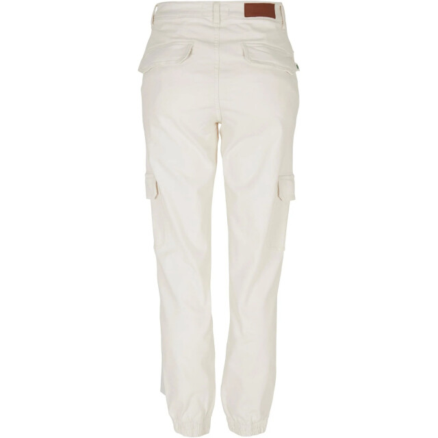 Urban Classics Dames organic cotton stretch cargo broek UTTN498_offwhiteraw large