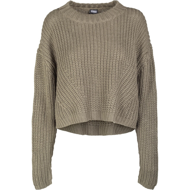 Urban Classics Dames oversized sweatshirt met brede mouwen UTTN220_olive large