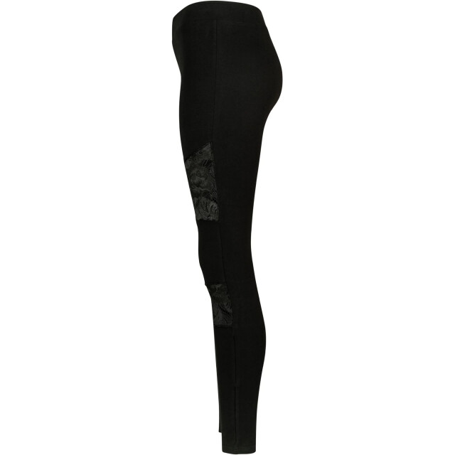 Urban Classics Dames legging met kanten detail UTTN221_black large