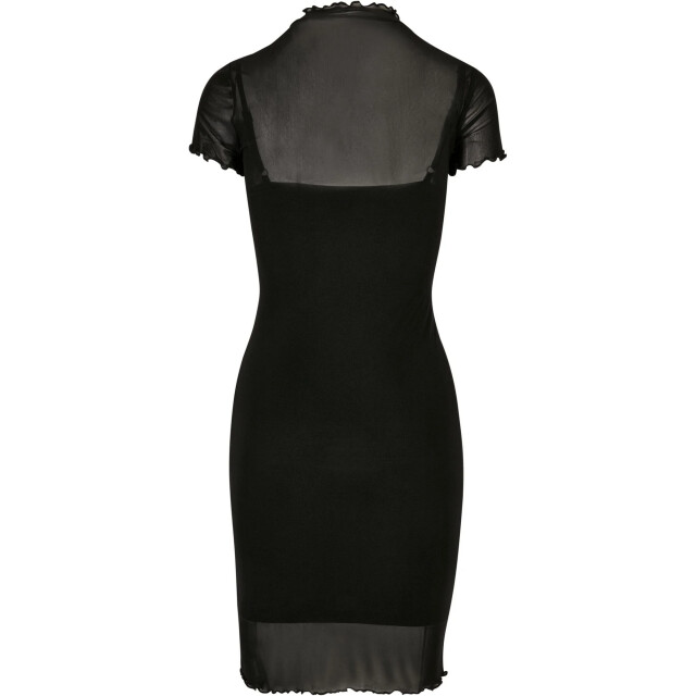 Urban Classics Dames mesh 2-laags jurk UTTN478_black large