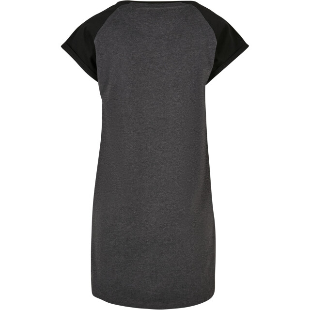 Urban Classics Dames raglan t-shirt met contrastdetail UTTN455_charcoalblack large