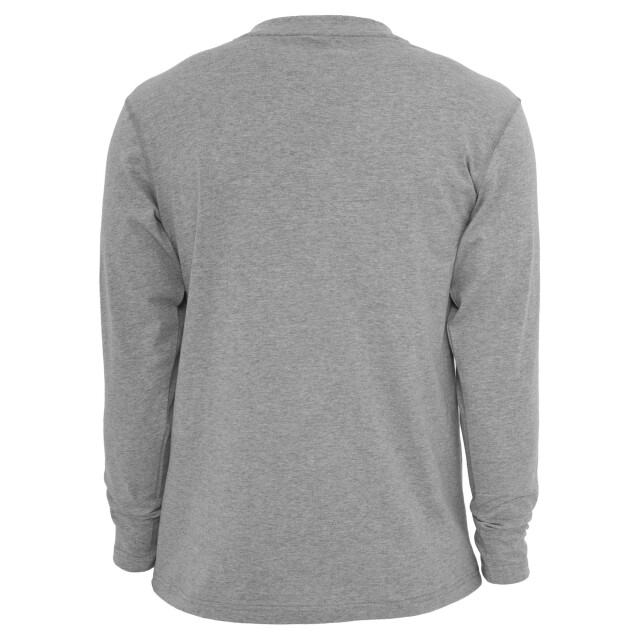 Urban Classics Heren basic henley t-shirt met lange mouwen UTTN208_grey large