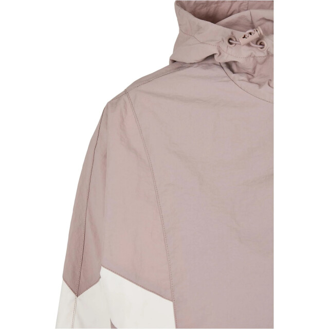 Urban Classics Dames gerimpeld batwing jasje UTTN209_duskrosewhitesand large