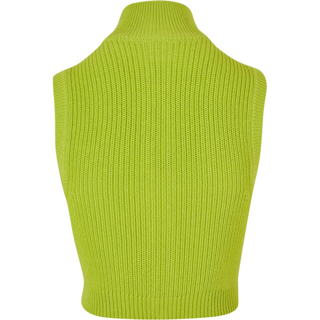 Urban Classics Dames gebreide korte vest top UTTN456_frozenyellow large