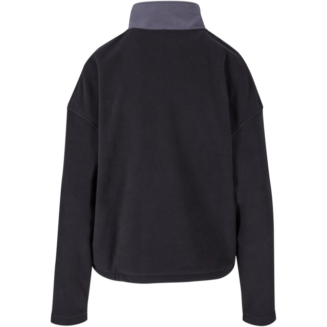 Urban Classics Dames polar fleece track jacket UTTN465_blackdarkshadow large