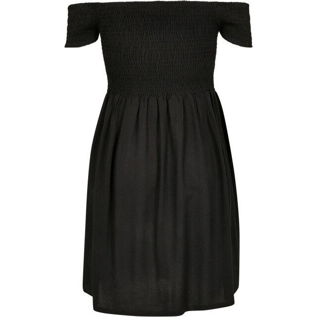 Urban Classics Dames off shoulder smock jurk UTTN203_black large