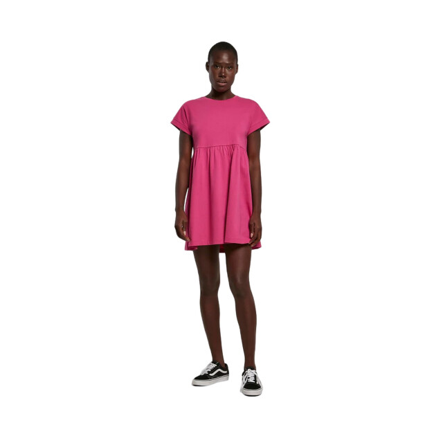 Urban Classics Dames empire valance organic t-shirt jurk UTTN461_brightviolet large