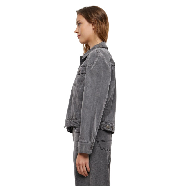 Urban Classics Dames 80s oversized denim jas UTTN436_newgreywashed large