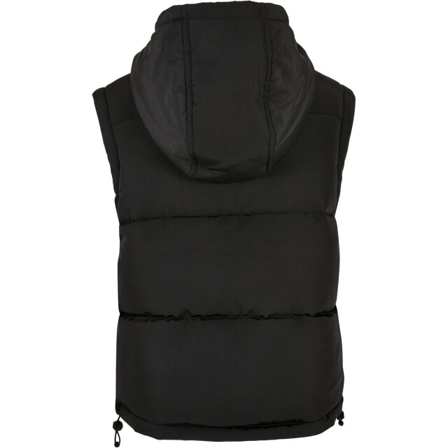 Urban Classics Dames gewatteerd twill gerecycled gilet UTTN438_black large