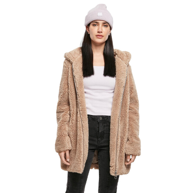 Urban Classics Dames sherpa jas UTTN191_softapricot large
