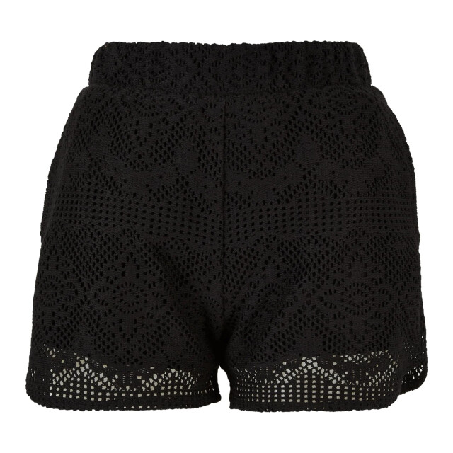 Urban Classics Dames kanten gehaakt resort korte broek UTTN453_black large